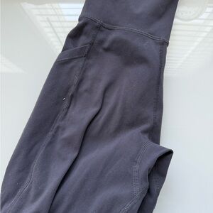 Alphalete Charcoal Leggings with Side Pocket